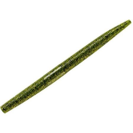 Yum 5 in. Dinger Pumpkin Pepper & Green Flake Fishing Lure, 8PK YDG511